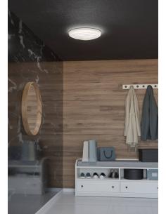 Round white LED ceiling light detail Ø48 cm - EGLO Battistona 2