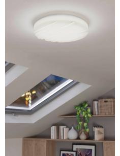Original white round LED ceiling light Ø38 cm - EGLO Ferentino 2