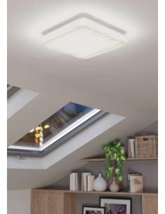 Plafón cuadrado LED blanco original 33 cm- Eglo Ferentino 2