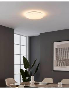 Round white LED ceiling light with gold Ø38 cm - EGLO Ren 2