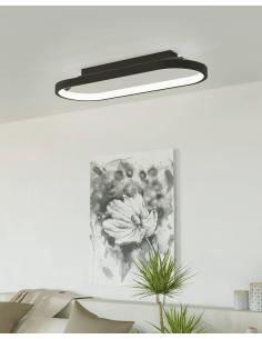 Minimalist black LED ceiling lamp - EGLO Codriales 2