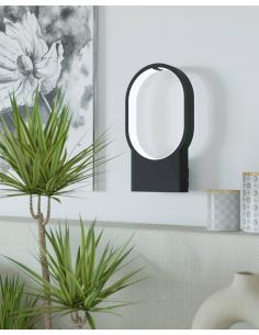 Aplique de pared LED negra minimalista - Eglo Codriales 2