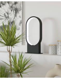 Lámpara de mesa LED negra minimalista - Eglo Codriales 2