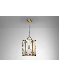3 lights Gold Lamp -...