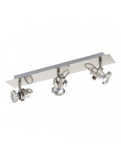 EGLO 94146 - TUKON 3 Living Room Lamp in Nickel-matte Steel