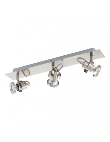 EGLO 94146 - TUKON 3 Living Room Lamp in Nickel-matte Steel