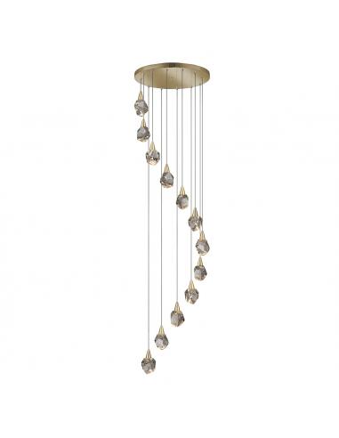 12 lights Matte Gold Lamp - SCHULLER...
