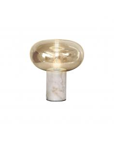 White Marble Table Lamp -...
