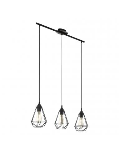 EGLO 94189 - TARBES Living Room Lamp in Black Steel and Steel
