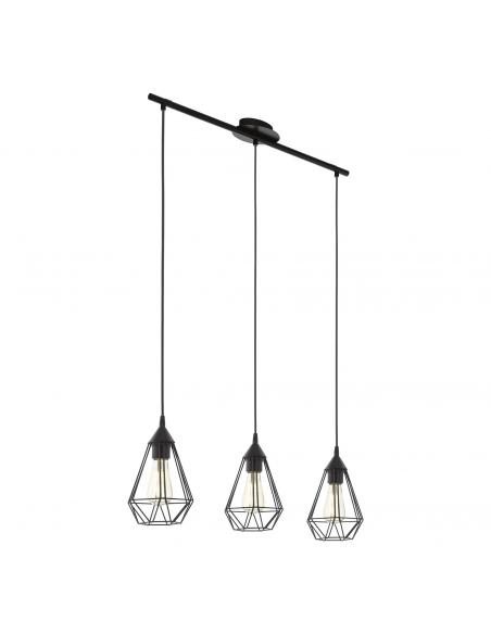 EGLO 94189 - TARBES Living Room Lamp in Black Steel and Steel