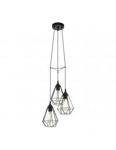EGLO 94191 - TARBES Living Room Lamp in Black Steel and Steel
