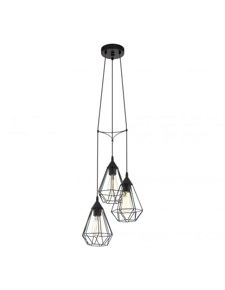 EGLO 94191 - TARBES Living Room Lamp in Black Steel and Steel