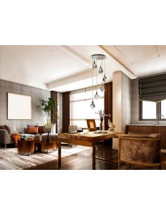 6 light Chrome Lamp -... 2