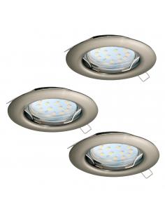 EGLO 94237 - PENETO Lámpara Empotrable LED en Acero níquel-mate