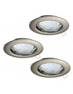 EGLO 94237 - PENETO LED Recessed Lamp in Matte Nickel Steel
