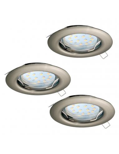 EGLO 94237 - PENETO LED Recessed Lamp in Matte Nickel Steel
