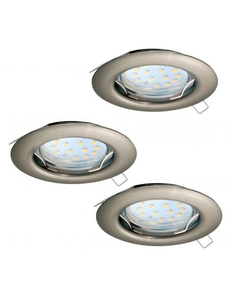 EGLO 94237 - PENETO LED Recessed Lamp in Matte Nickel Steel
