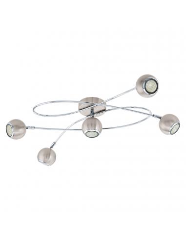 EGLO 94251 - LOCANDA LED ceiling light in matt nickel-steel, chrome