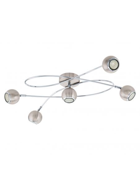 EGLO 94251 - LOCANDA LED ceiling light in matt nickel-steel, chrome