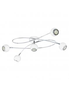 EGLO 94252 - LOCANDA LED ceiling light in white steel, chrome