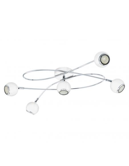 EGLO 94252 - LOCANDA LED ceiling light in white steel, chrome