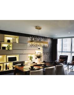 Lámpara  20 luces Oro Oval... 2