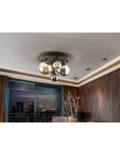 5-light Black-Brass ceiling... 2