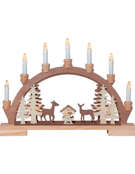 Deco Reindeer Arch Candlestick - EGLO Fauna