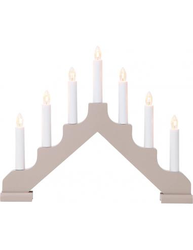 Jewish Candlestick 7 Candles Wood - EGLO Ada