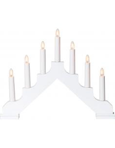 Jewish Candlestick 7 Candles White - EGLO Ada