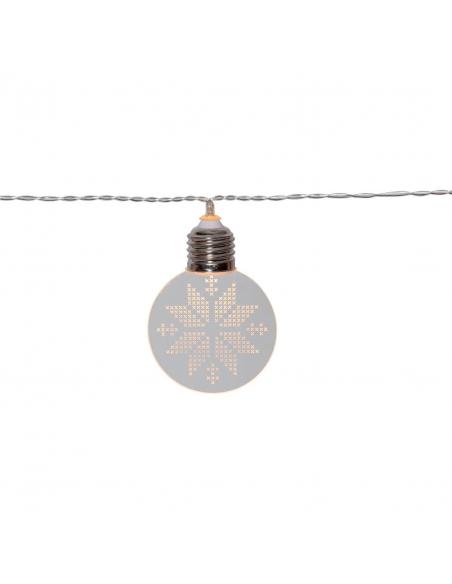 White Snowflake Ball Garland - EGLO Ornament