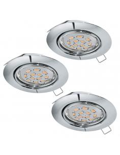 EGLO 94407 - PENETO Recessed LED Lamp in Chrome Steel