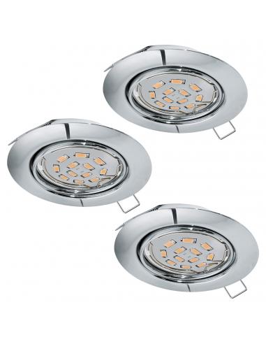 EGLO 94407 - PENETO Recessed LED Lamp in Chrome Steel