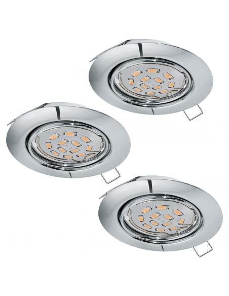 EGLO 94407 - PENETO Recessed LED Lamp in Chrome Steel