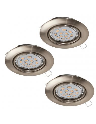 EGLO 94408 - PENETO LED Recessed Lamp in Nickel-matte Steel