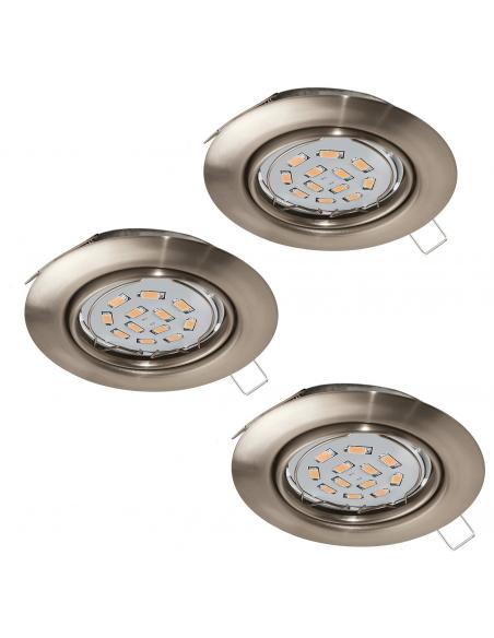 EGLO 94408 - PENETO LED Recessed Lamp in Nickel-matte Steel