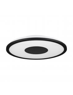 Round black LED ceiling light Ø45 cm - EGLO Marmorata