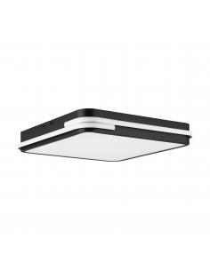 Square black LED ceiling light 47 cm - EGLO Genovesez