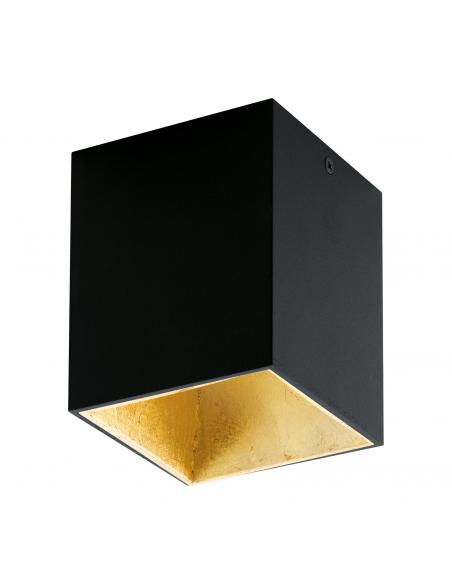 EGLO 94497 - POLASSO LED Ceiling Light in Aluminum, black plastic, gold