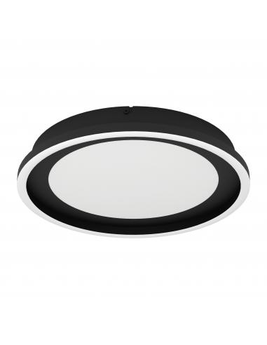 Plafón LED redondo negro Ø38 cm - Eglo Calagrano