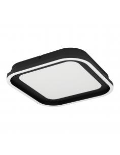 Black square LED ceiling light 38 cm - EGLO Calagrano