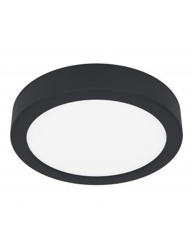 Round black LED ceiling light Ø16 cm - EGLO Fueva5