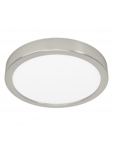 Round nickel LED ceiling light Ø21 cm - EGLO Fueva5
