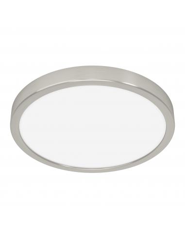 Round nickel LED ceiling light Ø29 cm - EGLO Fueva5
