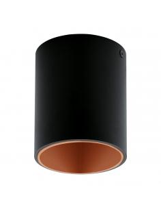 EGLO 94501 - POLASSO LED Ceiling Light in Aluminum, black plastic, copper
