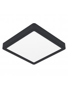 Square black LED ceiling light 21 cm - EGLO Fueva5