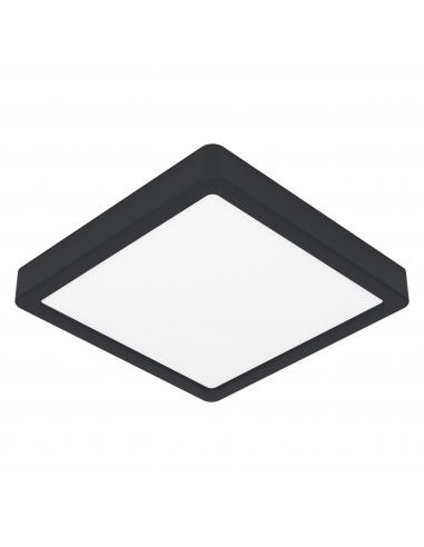 Square black LED ceiling light 21 cm - EGLO Fueva5
