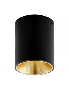EGLO 94502 - POLASSO LED Ceiling Light in Aluminum, black plastic, gold