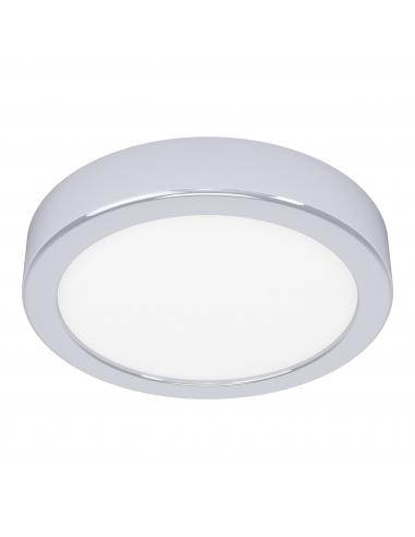 Round chrome LED ceiling light Ø16 cm - EGLO Fueva5