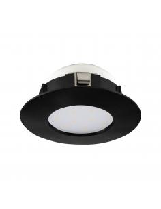 Lámpara empotrada LED negro Ø8 cm - Eglo Pineda